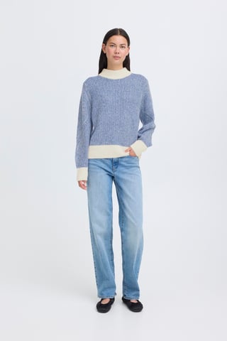 IHKAMARA LS STRIPE4 Knitted pullover Loose fit