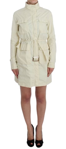 P.A.R.O.S.H. Beige Weather Proof Trench Jacket Coat