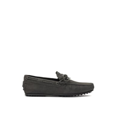 Tod's Grijze Nubucklederen Moccassin