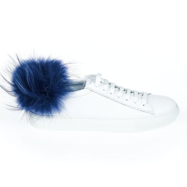 Mr&Mrs Italy White Lamb Leather Women Sneaker