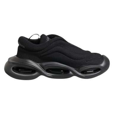 Dolce & Gabbana Black Slip On Low Top Wave Sneakers Shoes
