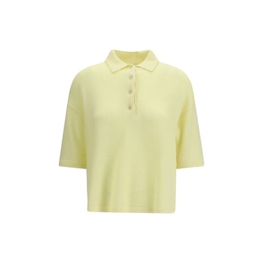 Allude Bicolor Cashmere Polo Shirt