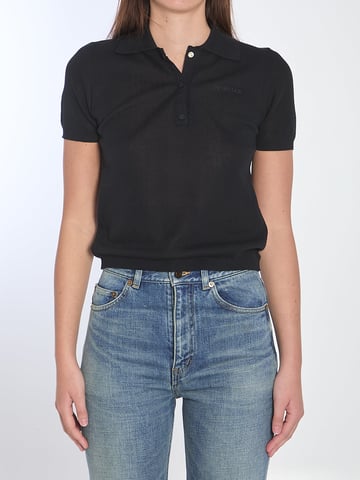 Polo shirt with embroidered logo