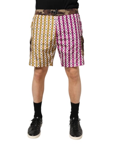 Dolce & Gabbana Flerfärgade Camo-Simshorts