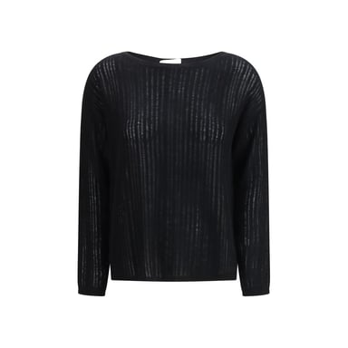 Allude Black Cashmere Sweater