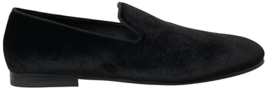 Dolce & Gabbana Svarta Samtalsmockasiner Formella Skor