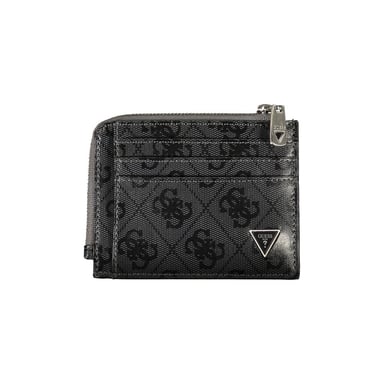 Guess Jeans Zwarte Leren Kaartenuhouder