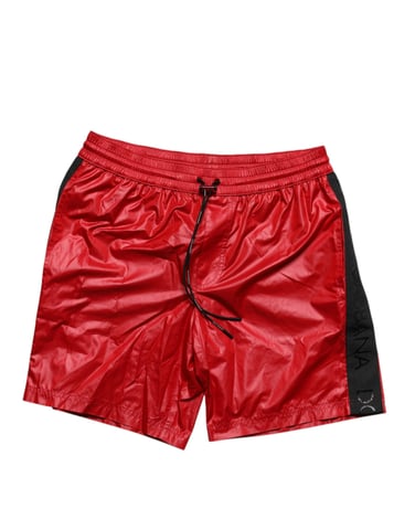 Dolce & Gabbana Rode Polyester Strandshorts 2-delige Badmode