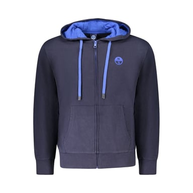 North Sails Blue Cotton Men Sweatshirt