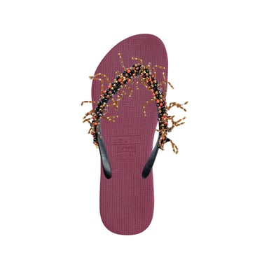Bahia Salmon Flip Flop ruby