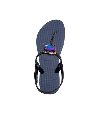 Selena Diamond Blue Flip Flop marineblauw