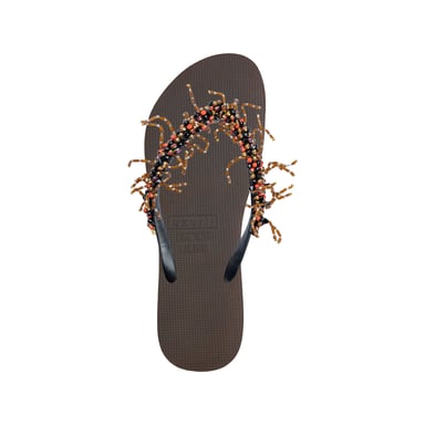 Bahia Salmon Flip Flop coffee