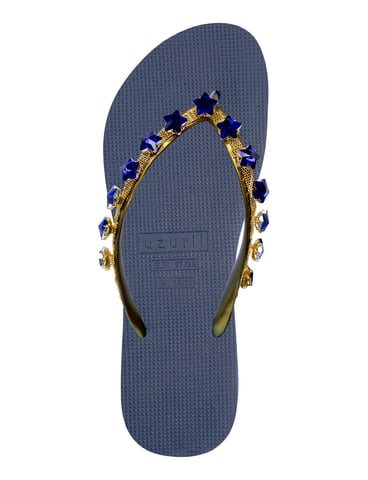 Little Blue Star Flip Flop Navy Blue