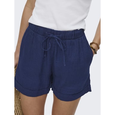 Only Onlleoni seersucker pull up shorts