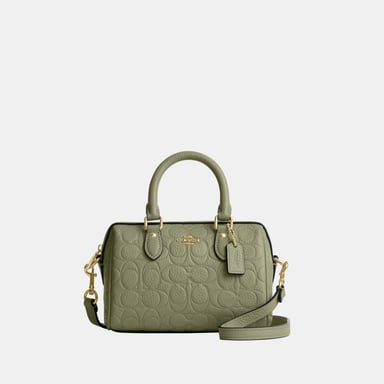 Mini Rowan Crossbody Bag In Signature Leather