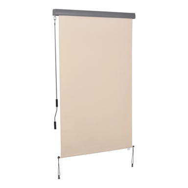 4goodz Outsunny verticale zonwering verticale luifel 120x200 cm creme