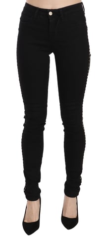 Skinny Jeans With Side Embellishments