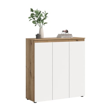Furnilux Universele kast in en eik 8 verstelbare planken 105x111x37 cm -