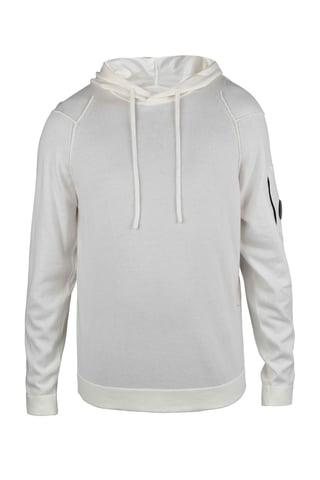 C.P. Company Sweater Hoodie White