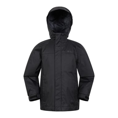 Mountain Warehouse Childrens/Kids Torrent Taped Seam Waterproof Jacket (Jet Black)