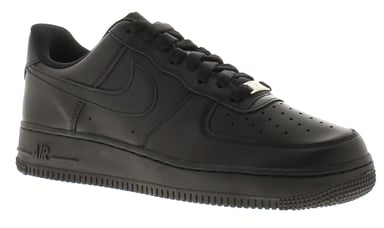 Nike Womens Trainers Air Force 1 07 Lace Up black