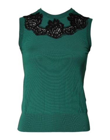 Lacetrim Sleeveless Knit Top