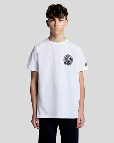 Grafisch Badge Katoenen T-Shirt