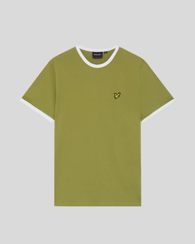Ringer Cotton Crew Neck T-Shirt
