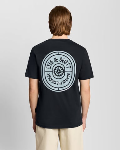 Grafische Badge Katoenen T-Shirt