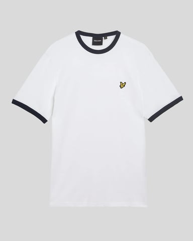 Ringer Cotton Crew Neck T-Shirt