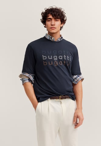 Bugatti Herren T-Shirt mit einem bugatti-Print