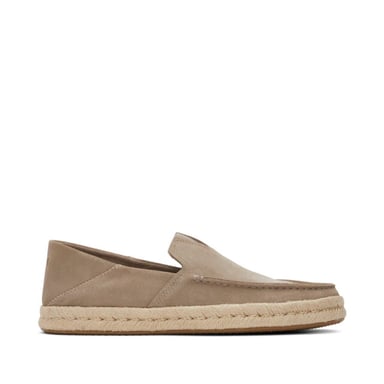 Toms Alonso loafer rope grijsbruin suède