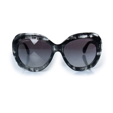 Chanel, Grey oversized sunglasses