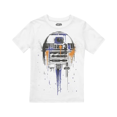 Star Wars Childrens/Kids R2-D2 Drips T-Shirt (White)