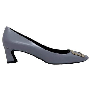 Roger Vivier Trompette Pumps i grått läder