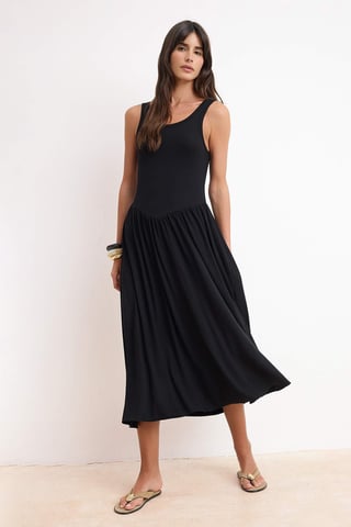 Women's Flat Maxi Sleeveless Skater Dress