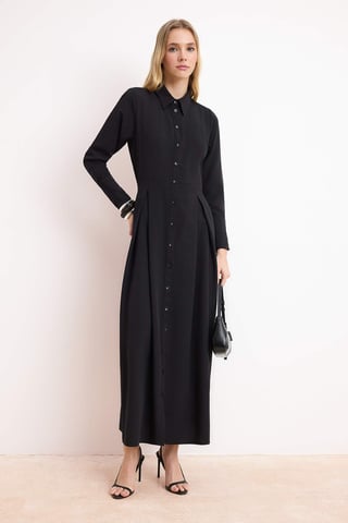 Women's Flat Maxi Long Casual/daily A–line Hijab dress