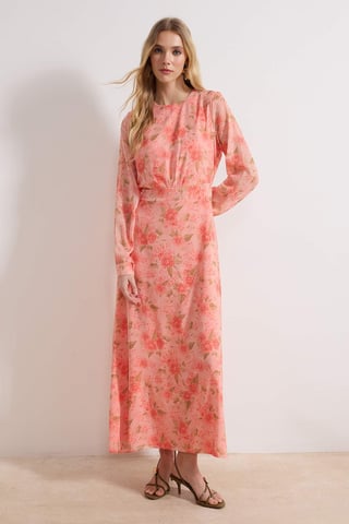 Women's Floral Maxi Long Casual/daily A–line Hijab dress