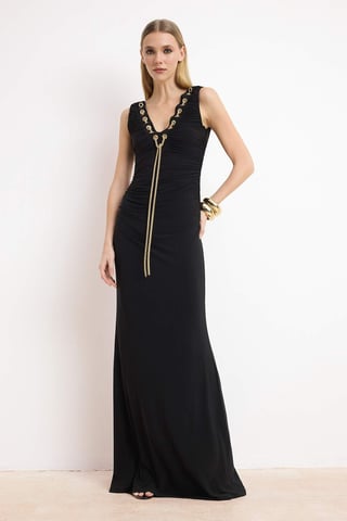 Women's Flat Maxi Sleeveless Graduation/Prom A–line Evening & prom dresses