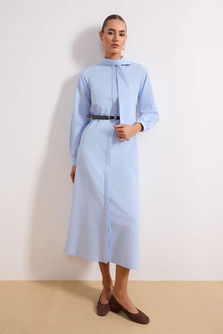 Women's Flat Maxi Long Casual/daily A–line Hijab dress
