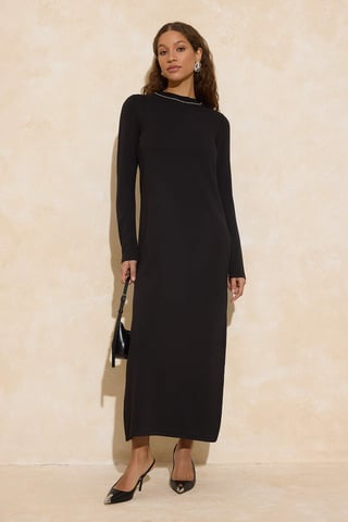 Women's Flat Maxi Long Casual/daily A–line Hijab dress