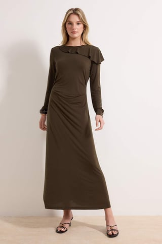 Women's Flat Maxi Long Casual/daily Shift Hijab dress
