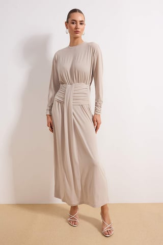 Women's Flat Maxi Long Chic/night Bodycon Hijab dress
