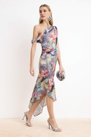 Women's Printed Maxi Sleeveless Chic/night Shift Dress