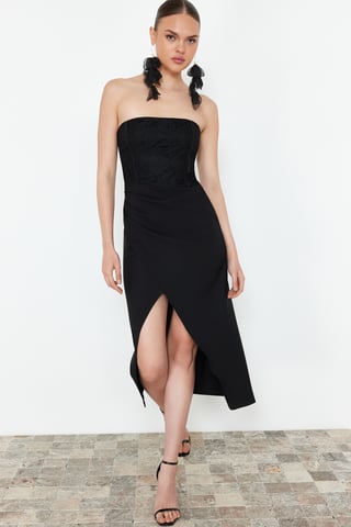 Women's Unifarben Midi Sleeveless Cocktail Fitted Dresses