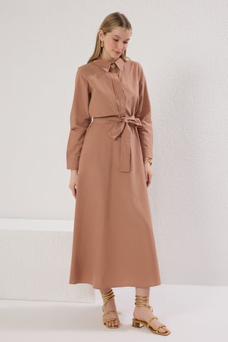 Rak LÅNG LÅNG Hijabklänning för damer, vanlig/vardaglig