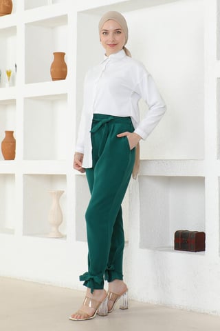 Belted Trousers Emerald