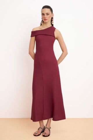 Women's Striped Maxi Sleeveless A–line Dress