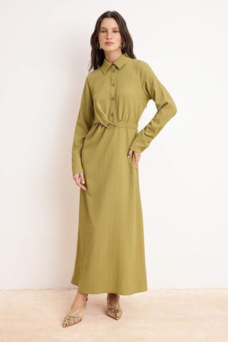 Women's Flat Maxi Long Casual/daily A–line Hijab dress