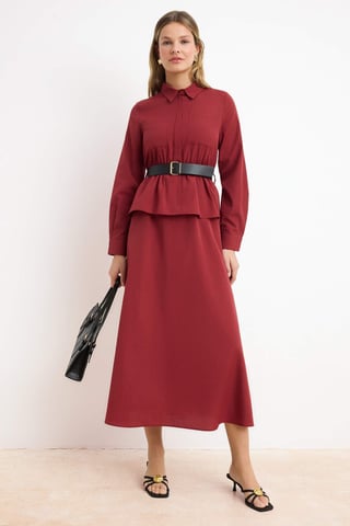 Women's Flat Maxi Long Casual/daily A–line Hijab dress